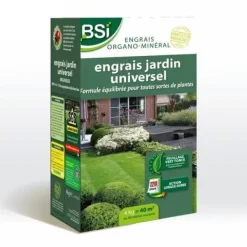 Clearance BSI - Universell organisk gödselmedel - För flera växter - Gräsmatta, grönsaksträdgård, blommor ... - Långverkande - 4 kg - Upp till 40 m² - UAB Gödningsmedel