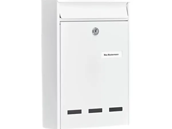 Online Burg Wächter 61010 POCKET 5871 W brevlåda stål vit nyckellås Postlådor & Brevlådor