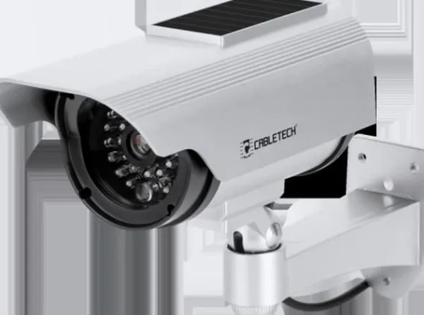 Cabletech dummy solcellskamera med LED DK-12 Cabletech