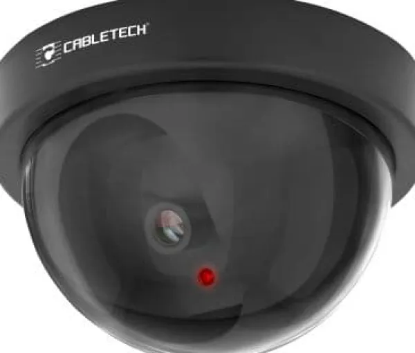 Cabletech IP-kamera dummy dome-kamera med LED Cabletech DK-2 Falska Övervakningskameror