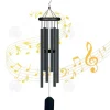 Outlet Carillon eolien PASSIONOVA 70 cm Vindspel i trä och metall med krok 6 aluminiumrör Vindspel Carillon à Vent Vinddekoration