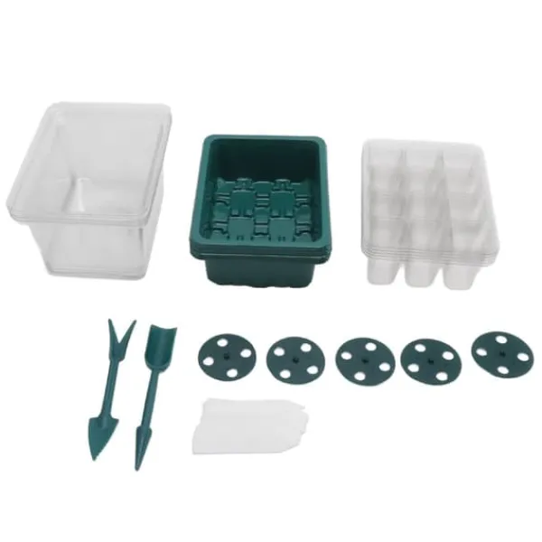 Best 12-cells fröstartbricka med justerbar fuktighetskupolbas för fröodling Kit För Växt- & Örtplantering