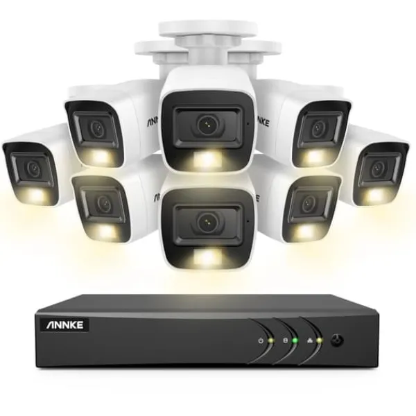 Best 8CH DVR CCTV säkerhetssystem, 5MP Ultra HD-upplösning, infraröd nattvision,3K CMOS-kamera-a, 2T Säkerhetsmonitorer & Videokameror