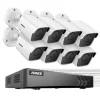8CH DVR CCTV säkerhetssystem, 5MP Ultra HD-upplösning, infraröd nattvision,5MP CMOS-kamera-a, Ingen