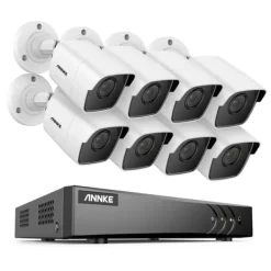 8CH DVR CCTV säkerhetssystem, 5MP Ultra HD-upplösning, infraröd nattvision,5MP CMOS-kamera-a, Ingen