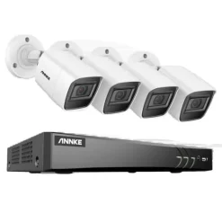 8CH DVR säkerhetssystem, 4K Ultra HD-upplösning, smart rörelsedetektering,8CH DVR 4st Kamera, Ingen Säkerhetsmonitorer & Videokameror