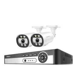 8CH NVR Säkerhetskamerasystem, 4K-upplösning, AI Mänsklig Detektion,3T (utomhussport), 8CH NVR 2ST KAMERA 5MP
