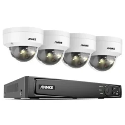 Hot 8CH NVR säkerhetssystem, 8MP högupplösning, fjärråtkomstmöjlighet,8CH NVR 4PCS Kamera-a, Ingen Säkerhetsmonitorer & Videokameror