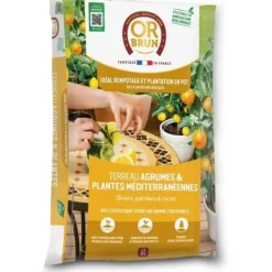 Clearance Citrus- och medelhavsjord - BRUN GULD - OBRTAGR6U - 6L - Olivträd, palmer och cycas Jord & Sand