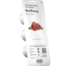 New Click & Grow Smart Garden Refill Red Pansy 3st Blommor
