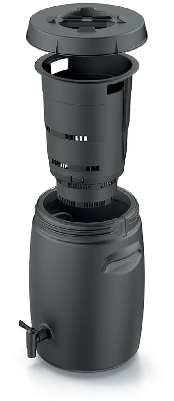 COMBIOLIQ 25L trädgårdsgödningstank med kran, svart