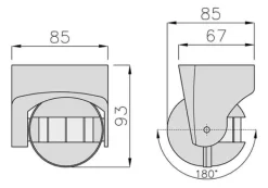 CR-1 rörelsesensor vit