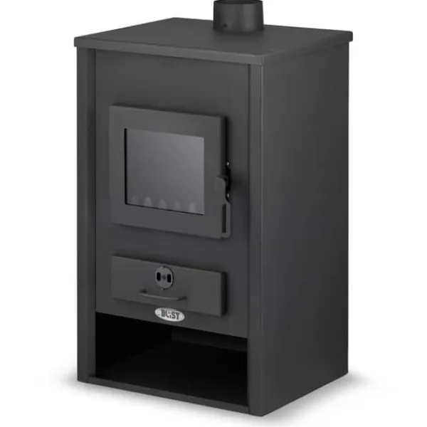 Discount CV Vedkamin - stål - fristående - 15kw Vedeldade Kaminer