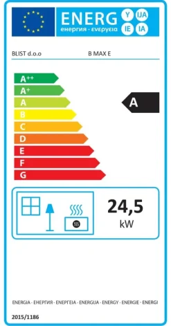 Best CV Vedspis - stål - fristående - 26kw Vedeldade Kaminer