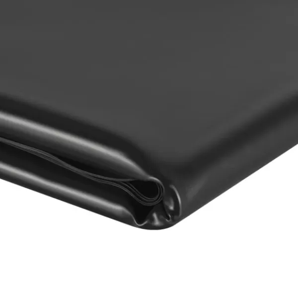 vidaXL Dammduk svart 2x8 m PVC 0,5 mm