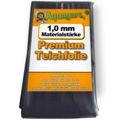 Best Dammfoder PVC 6 m x 2 m 1,0 mm Svart Trädgårdsdammfoder Fontäner & Dammar