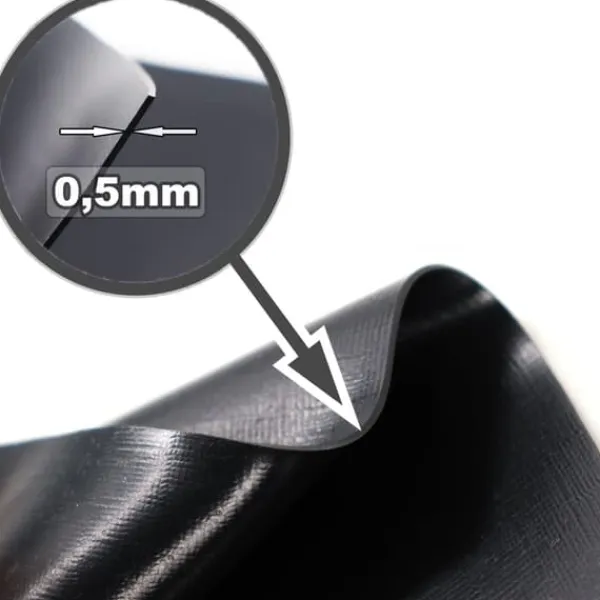 Sale Dammfoder PVC 7 m x 4 m 0,5 mm Svart Trädgårdsdammfoder Fontäner & Dammar