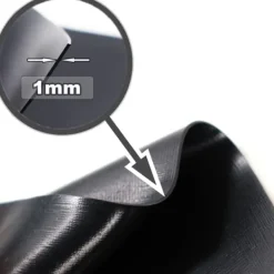 Dammfoder PVC 6 m x 4 m 1,0 mm Svart Trädgårdsdammfoder