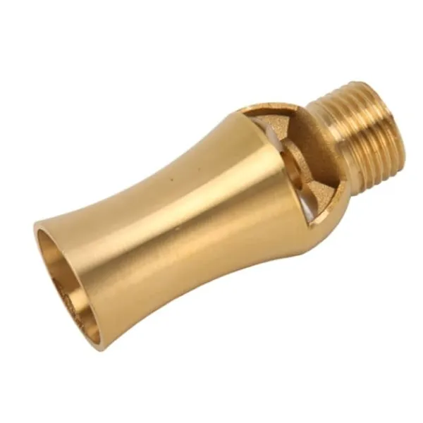 New Dammspridare Vattenfontänmunstycke Koppar Istorn Kaskad Cederträ Spruthuvud För Trädgårdsdamm G1/2in Utvändig Gänga 7.1cm Fontäner & Dammar