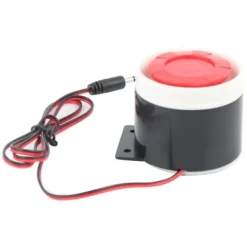 DC 12V trådanslutet minilarmhorn hemsäkerhet 110 dB ljudlarmsystem