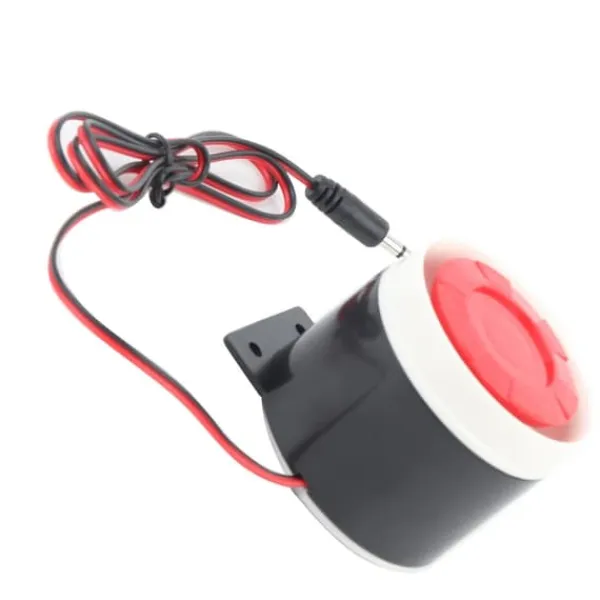 DC 12V trådanslutet minilarmhorn hemsäkerhet 110 dB ljudlarmsystem