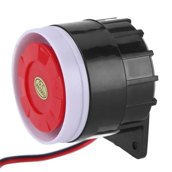 DC 12V trådanslutet minilarmhorn hemsäkerhet 110 dB ljudlarmsystem