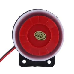 DC 12V trådanslutet minilarmhorn hemsäkerhet 110 dB ljudlarmsystem