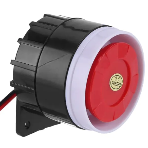 DC 12V trådanslutet minilarmhorn hemsäkerhet 110 dB ljudlarmsystem