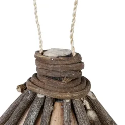 Outlet Dekorativ fågelholk, trä, 39x21x14 cm, natur För Fåglar & Småvilt