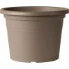 Discount DEROMA Rund blomkruka Day R Camel - 60 cm Krukor & Växtbehållare