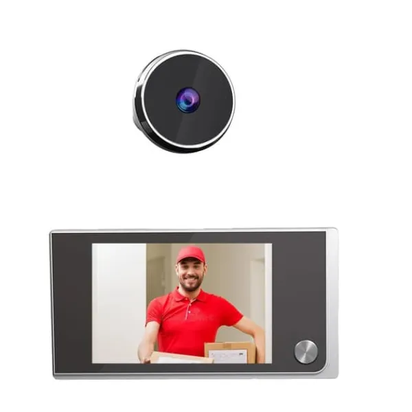 Discount Digital dörröga kamera, 3,5 tum LCD-skärm, 120 graders synvinkel,Komplett Set Säkerhetsmonitorer & Videokameror