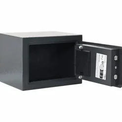 vidaXL Digitalt kassaskåp - - Mörkgrå - 23x17x17 cm - Robusta stålet - Elektronisk lås
