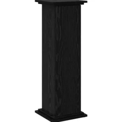 vidaXL Displayställ med dörr Svart Ek 31 x 30 x 90 cm Konstruerat trä