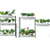 Hot DIY Växtställ med Grow Lights 6 våningar, 192W, Hög Växtstödhylla för inomhusodling och ljustillförsel, perfekt för växttillväxt Växtställ