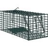 vidaXL Djurfälla i stål - - 31x13x12 cm - Grön - Vädertålig - Korrosionsbeständig