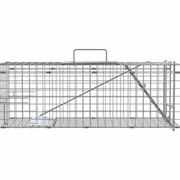 Discount Djurfälla i stål - - 61x20x21,5 cm - Antracit - Väderbeständig Skadedjursfällor