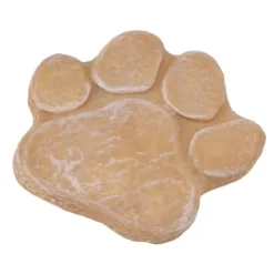 New Dog Memorial Stone DIY Pawprint Lettering - Pet Grave Marker för utomhusträdgård - Sandy Yellow Trädgårdsstenar & Klivstenar