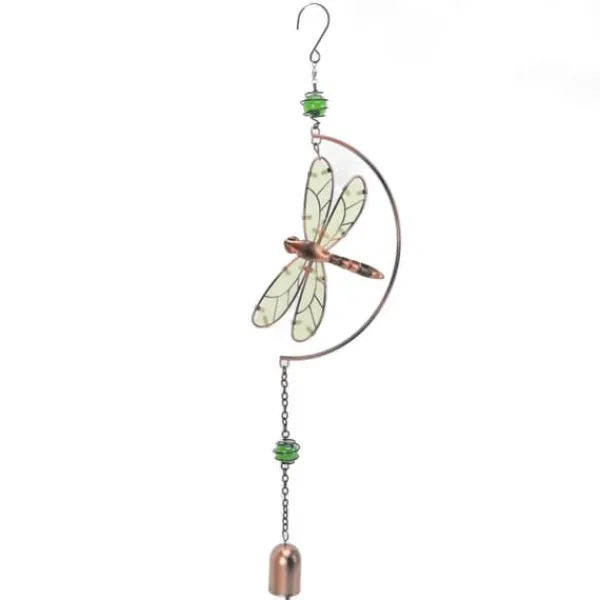 Best Dragonfly Wind Chimes - Vackra vattentäta hängande prydnader i järn för heminredning Vinddekoration