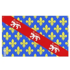 Drapeau - Creuse - 96 x 144 cm - Polyester - Tryck på fram- och baksidan - Öljett i järn
