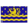 Drapeau - Doubs - 90 x 150 cm - Polyester - Tryck fram/bak - Öglor i järn