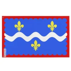 Online Drapeau - Indre - 96 x 144 cm - Polyester - Tryck på fram- och baksidan - Öljett i järn Flaggor & Vindstrutar