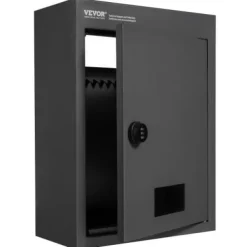 Drop Box, 31.8x16x42.9 cm, Svart, Stål