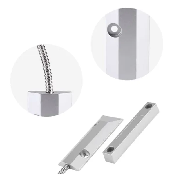 Best Dörrfönster Magnetisk Kontakt Trådbunden Sensor Detektor Switch för Hemgarage Larm Säkerhet Sensorer Till Säkerhetssystem
