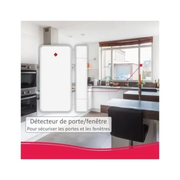 Dörr/fönsterdetektor - ELRO - AS90MA - Inomhus - Trådlös - Batteridriven