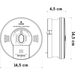 Dubbel rök- och kolmonoxiddetektor K10SCO