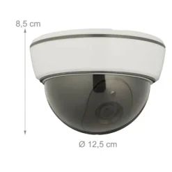 Discount Dummy övervakningskameraset, 8.5x12.5 cm, Vit Falska Övervakningskameror