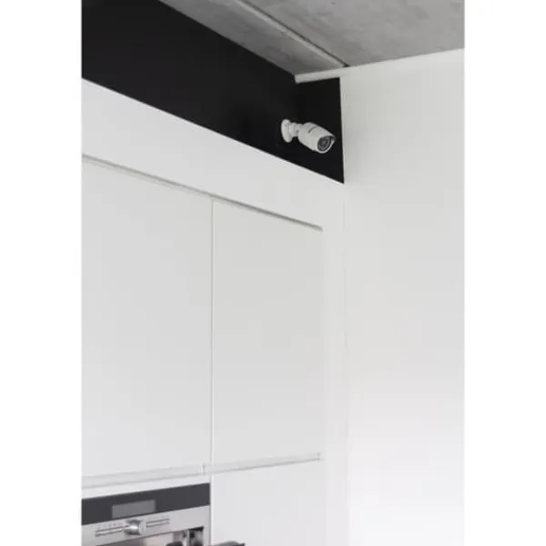 Discount Dummykamera - CHACON - Aluminium - Blå LED - Vit Falska Övervakningskameror