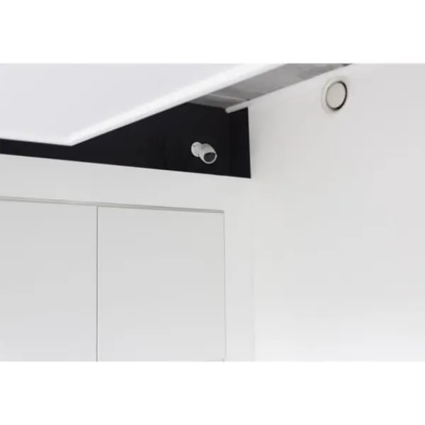 Discount Dummykamera - CHACON - Aluminium - Blå LED - Vit Falska Övervakningskameror