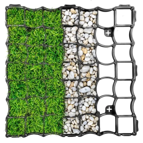 Outlet ECO trädgårdsspaljé, parkering, uppfart, 50x50x3cm, 10 st. GEOKRATA, svart Trädgårdsprydnader