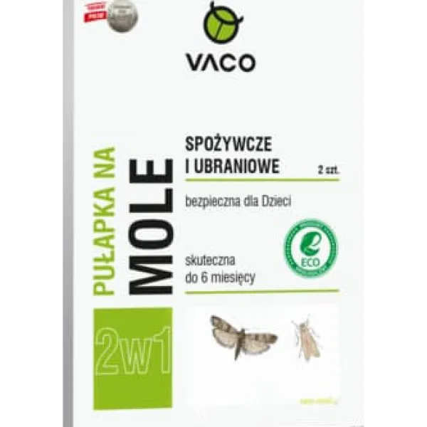 Clearance ECO VACO Köks- och klädfälla för mal (2 i 1) 2x1 st. Skadedjursfällor